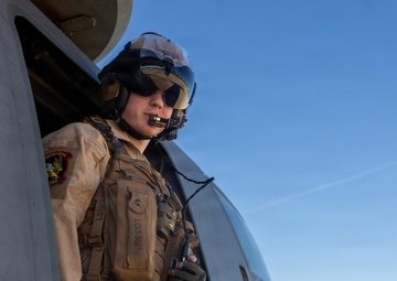 Marine Medium Tiltrotor Squadron (VMM) 266 performs a touch and go