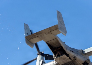 Marine Medium Tiltrotor Squadron (VMM) 266 performs a touch and go