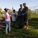 Marines and Sailors with MWHS-3 conduct a Campus clean-up at Doris Miller Elementary School