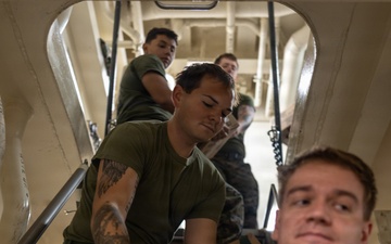 22nd MEU(SOC) | Marines Conduct Replenishment-at-Sea Aboard USS Fort Lauderdale