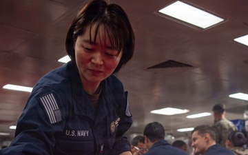 USS Boxer’s Junior Enlisted Association Serves Brunch