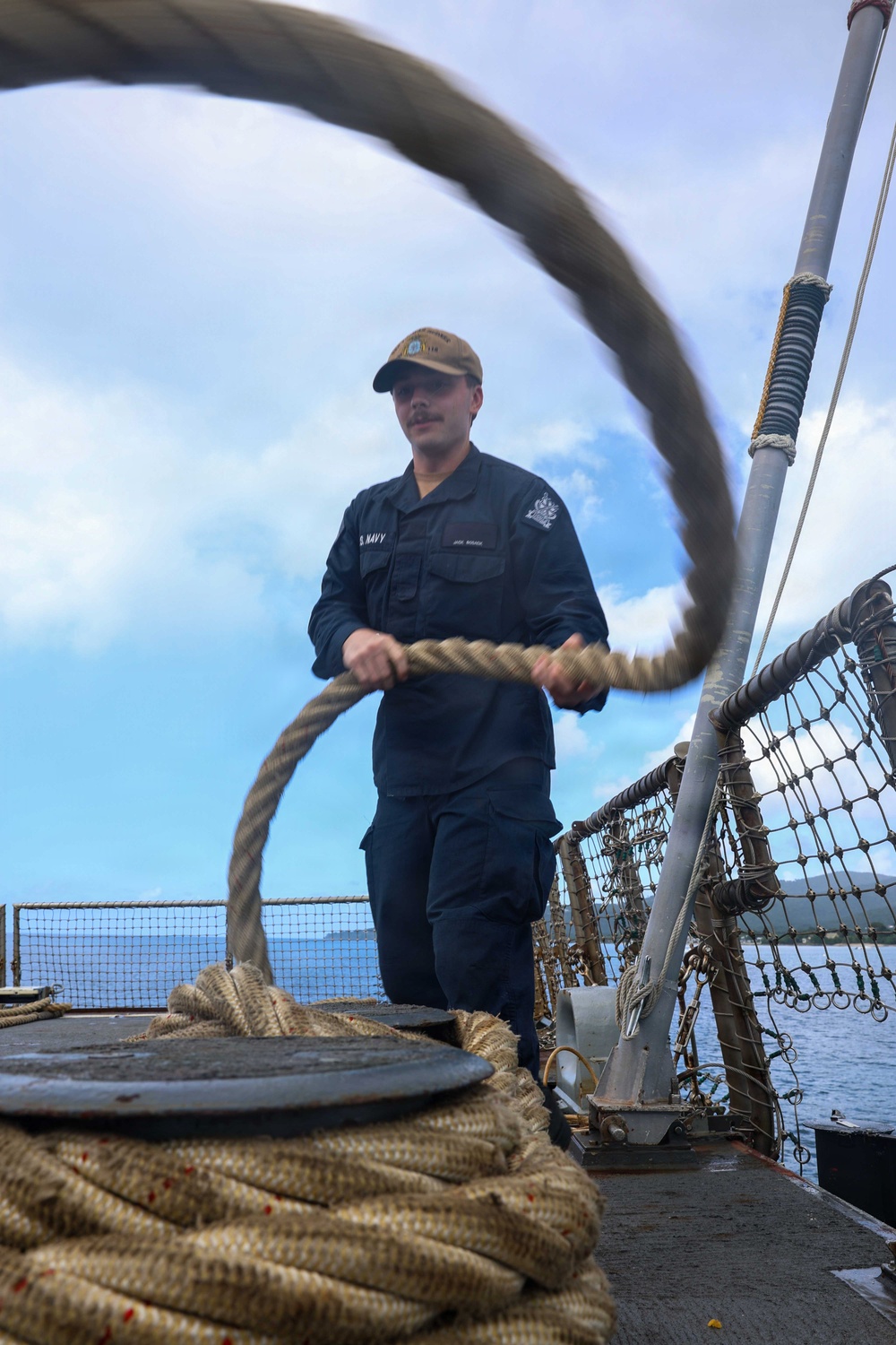 USS Thomas Hudner DDG 116 Departs St. Croix