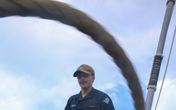 USS Thomas Hudner DDG 116 Departs St. Croix