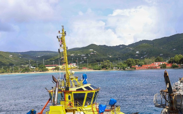 USS Thomas Hudner DDG 116 Departs St. Croix