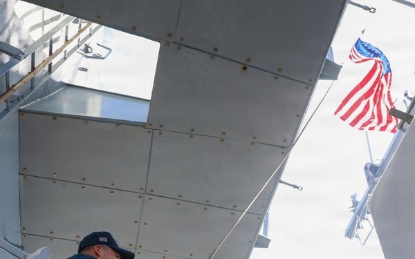 USS Thomas Hudner DDG 116 Departs St. Croix