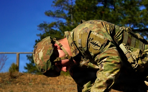 U.S. Army Soldier conducts medical raining