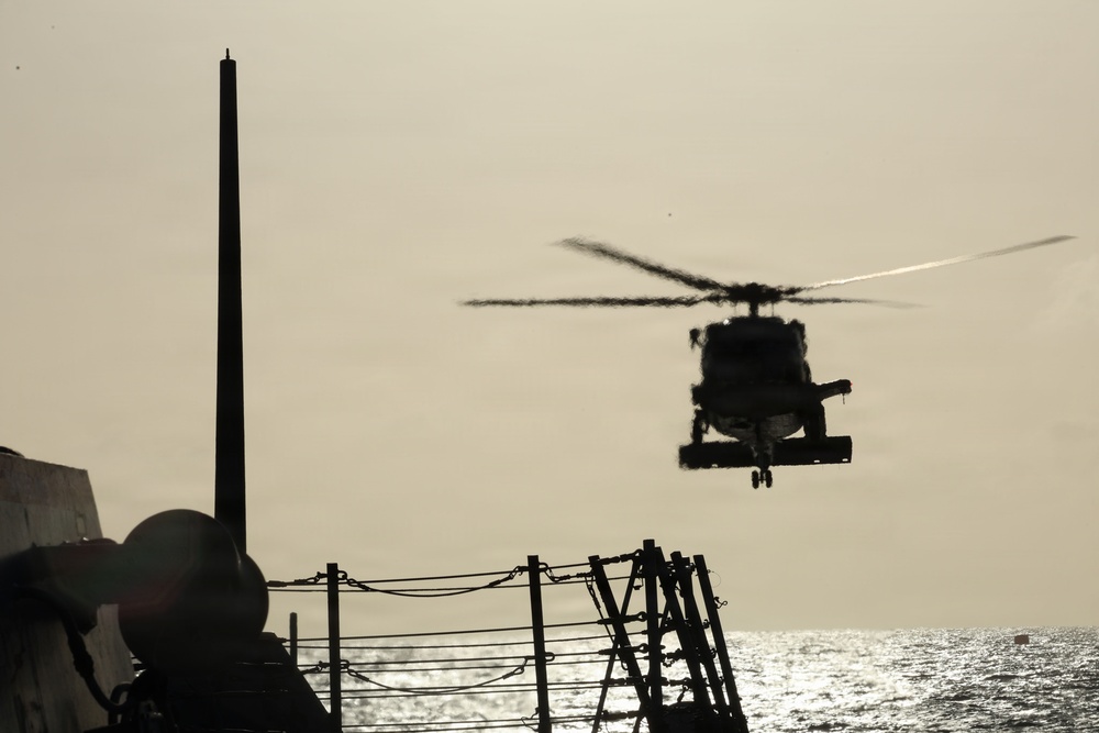 USS Thomas Hudner (DDG 116) Flight Ops
