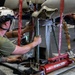 22nd MEU(SOC) | U.S. Marines Conduct Maintenance on a MV-22B Osprey Engine