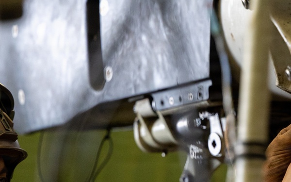 22nd MEU(SOC) | U.S. Marines Conduct Maintenance on a MV-22B Osprey Engine