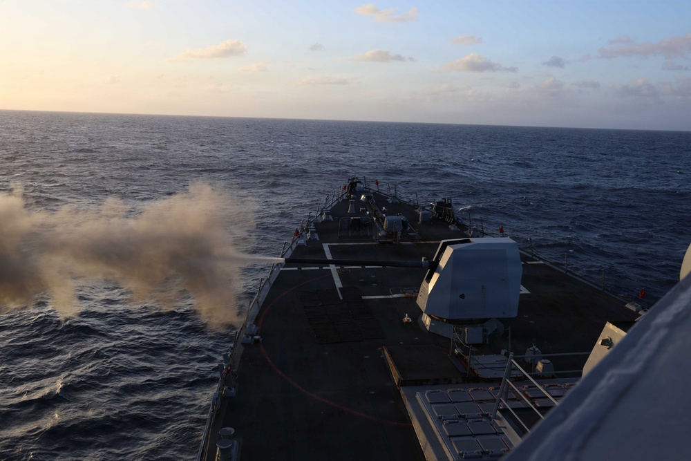 USS Thomas Hudner (DDG 116) Gunnery Exercise