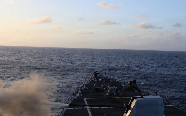 USS Thomas Hudner (DDG 116) Gunnery Exercise