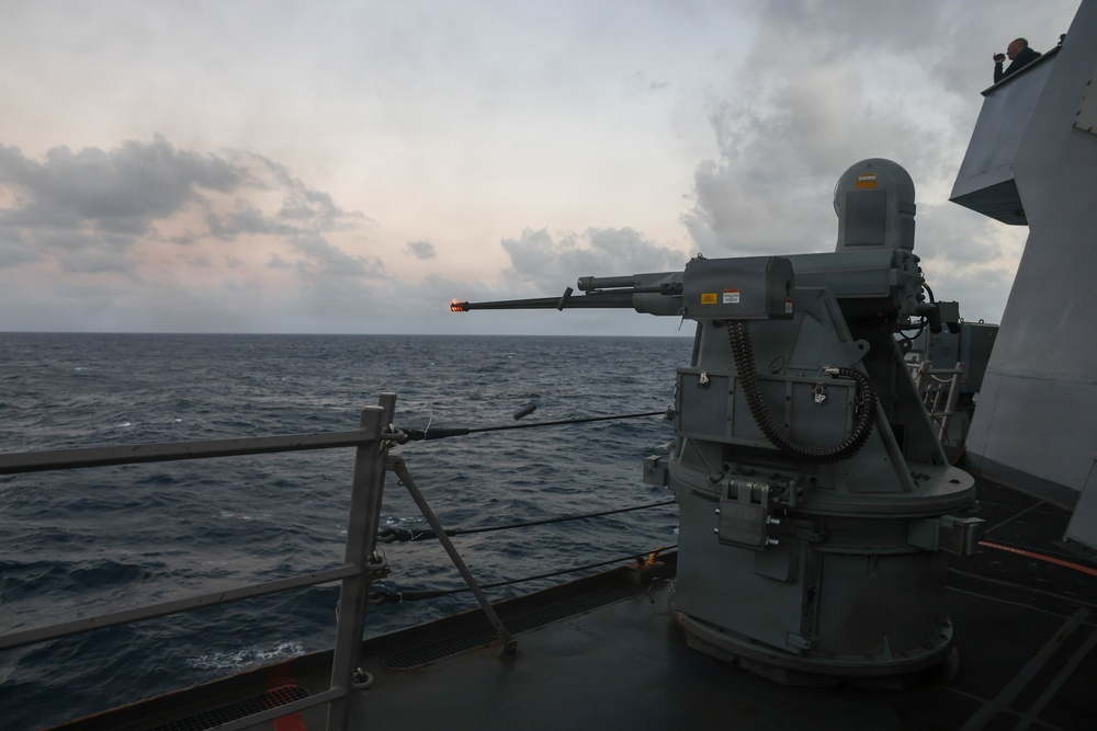 USS Thomas Hudner (DDG 116) Gunnery Exercise