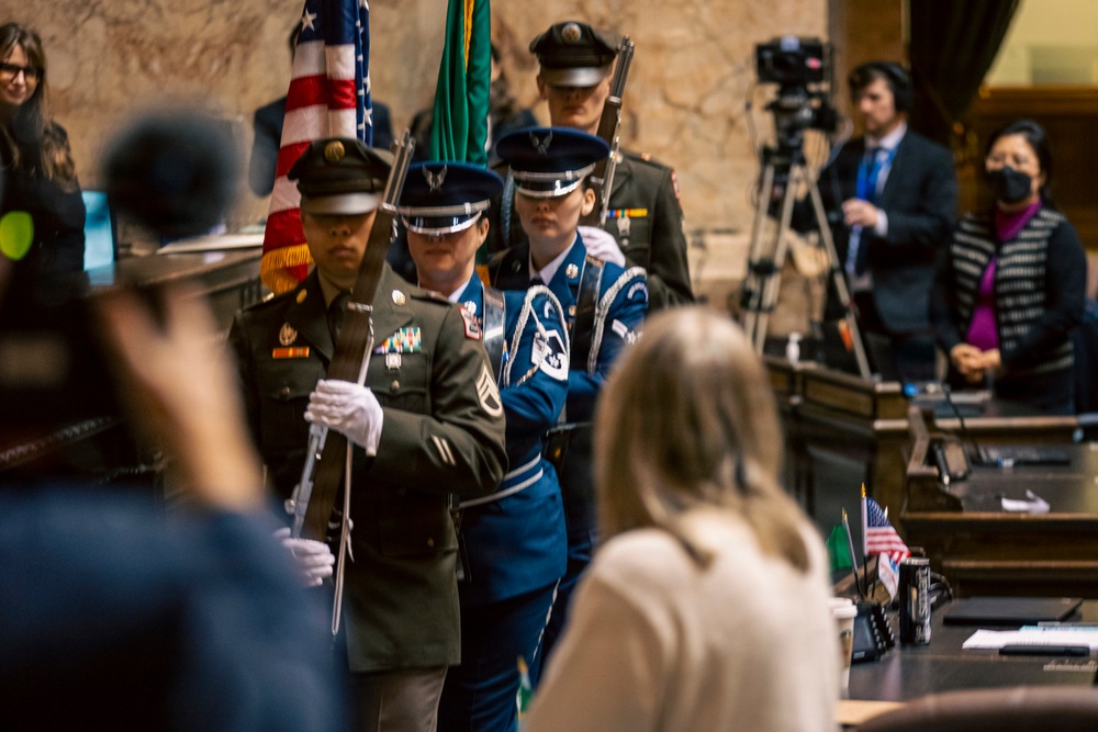 Washington National Guard rocks 2026 "Leg Day" at state capitol