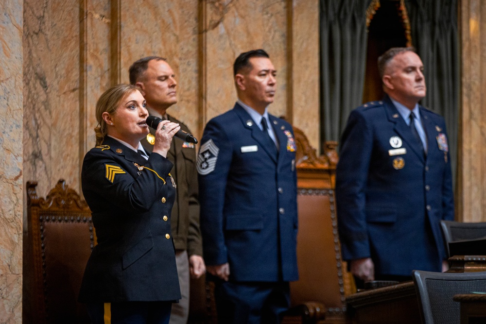 Washington National Guard rocks 2026 "Leg Day" at state capitol