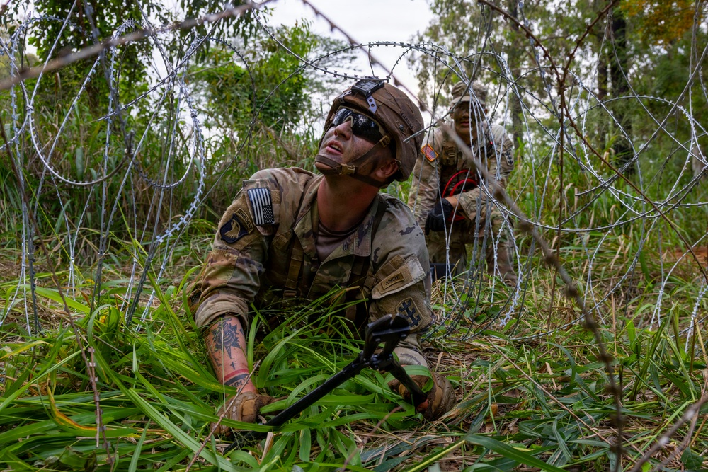 95th Combat Engineer Company - Infantry conduct Sapper Stakes