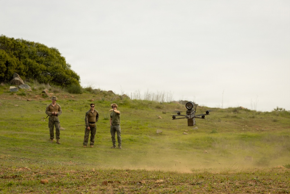 Marines evaluate fiber-optic FPV Drones during DIU challenge