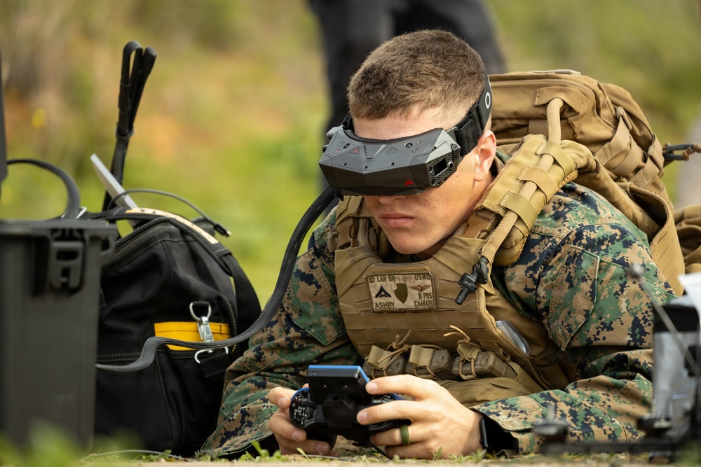 Marines evaluate fiber-optic FPV Drones during DIU challenge