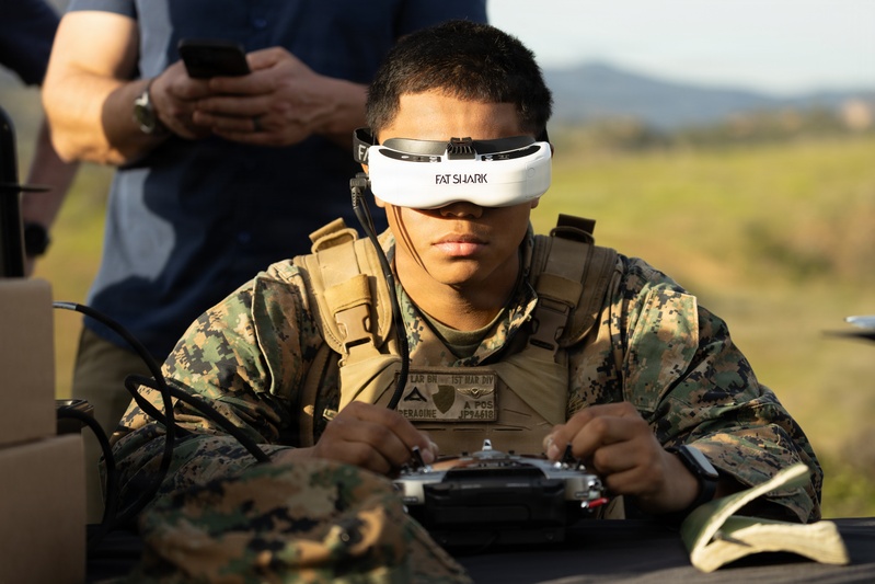 Marines evaluate fiber-optic FPV Drones during DIU challenge