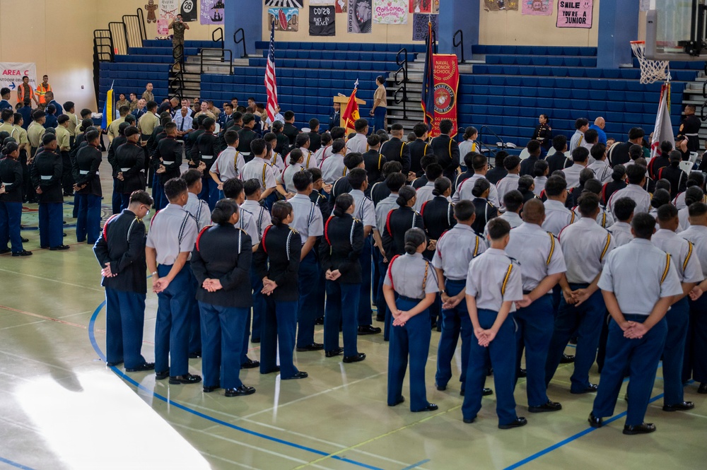 Andersen Airmen mentor local youth, judge island-wide JROTC drill competition