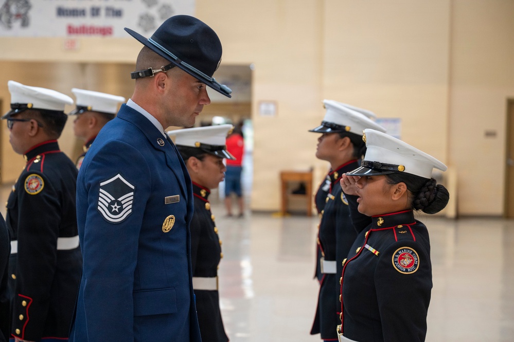 Andersen Airmen mentor local youth, judge island-wide JROTC drill competition