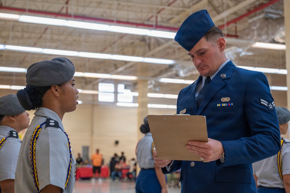 Andersen Airmen mentor local youth, judge island-wide JROTC drill competition