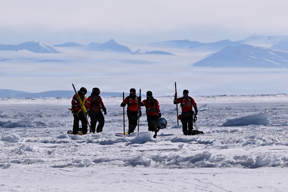 USCGC Polar Star (WAGB 10) dispatches ice rescue team for a joint mission with the National Science Foundation during Operation Deep Freeze 2026