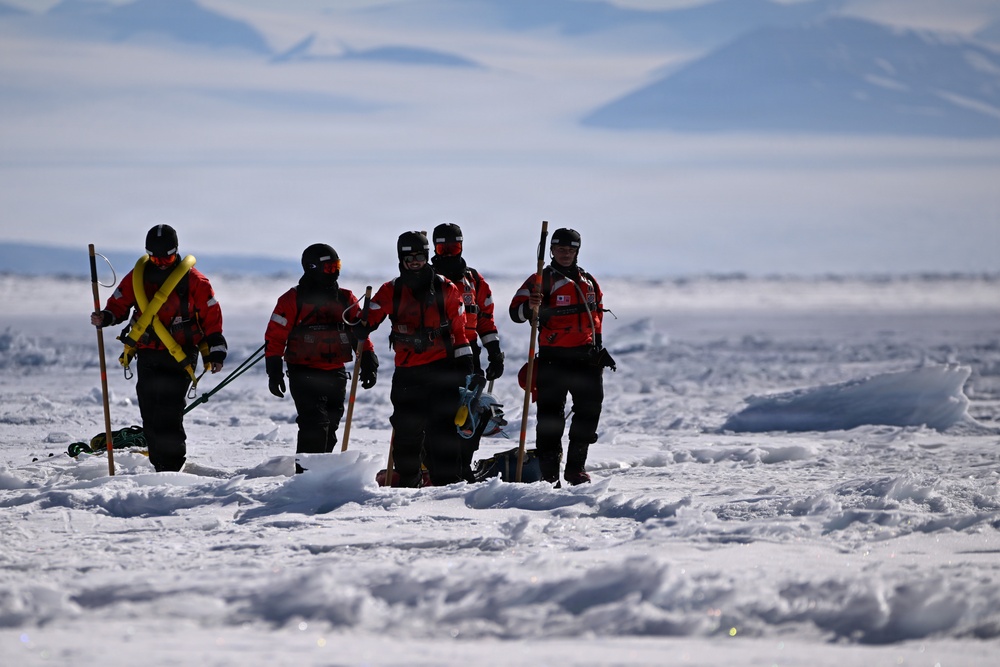 USCGC Polar Star (WAGB 10) dispatches ice rescue team for a joint mission with the National Science Foundation during Operation Deep Freeze 2026