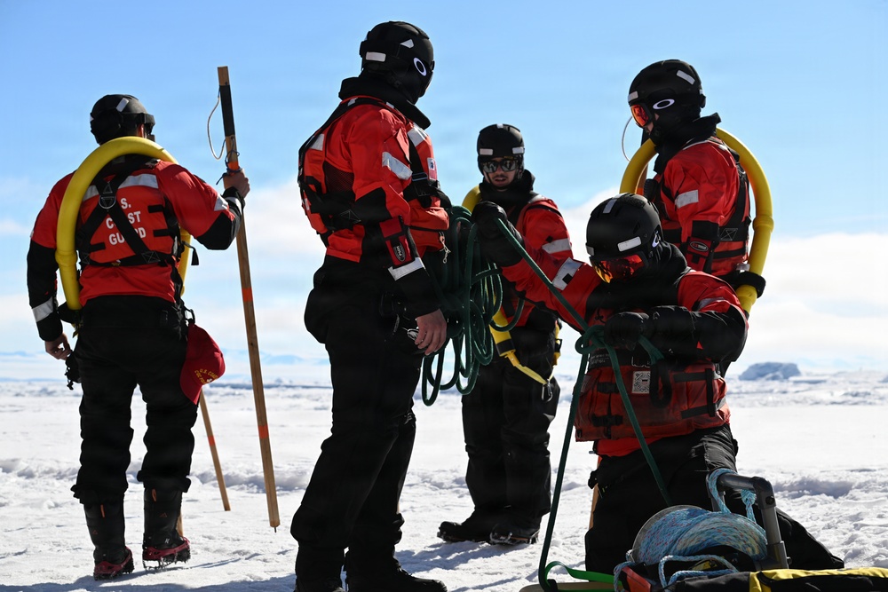 USCGC Polar Star (WAGB 10) dispatches ice rescue team for a joint mission with the National Science Foundation during Operation Deep Freeze 2026
