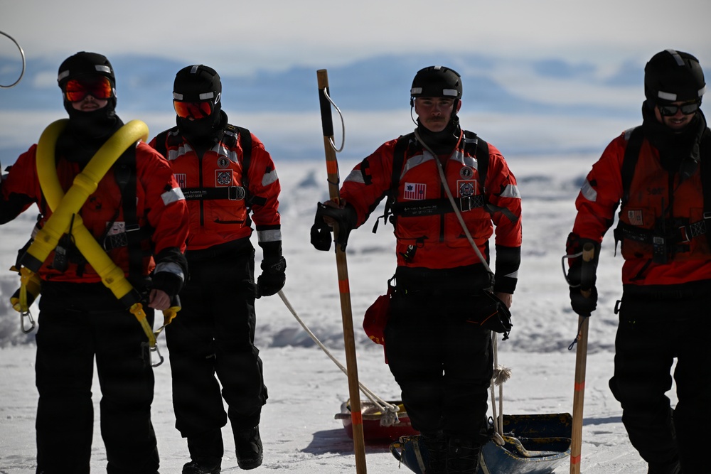 USCGC Polar Star (WAGB 10) dispatches ice rescue team for a joint mission with the National Science Foundation during Operation Deep Freeze 2026