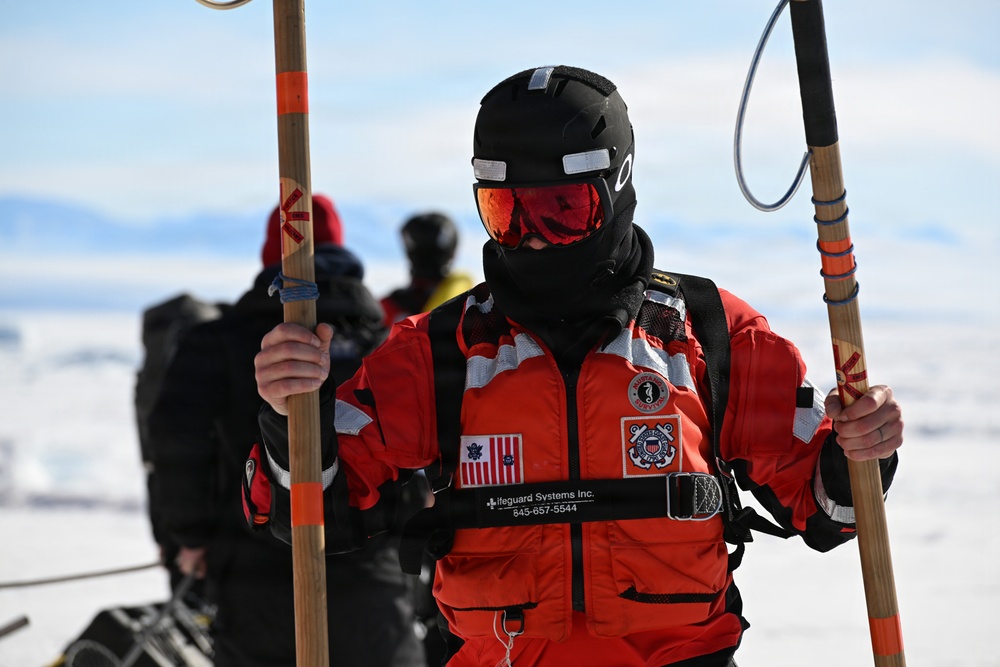 USCGC Polar Star (WAGB 10) dispatches ice rescue team for a joint mission with the National Science Foundation during Operation Deep Freeze 2026