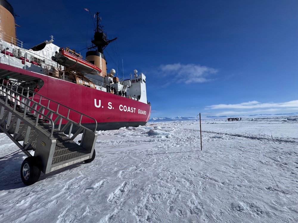USCGC Polar Star (WAGB 10) dispatches ice rescue team for a joint mission with the National Science Foundation during Operation Deep Freeze 2026