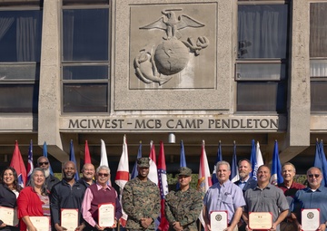 MCB Camp Pendleton Employees Awarded for 545 Years of Combined Federal Service