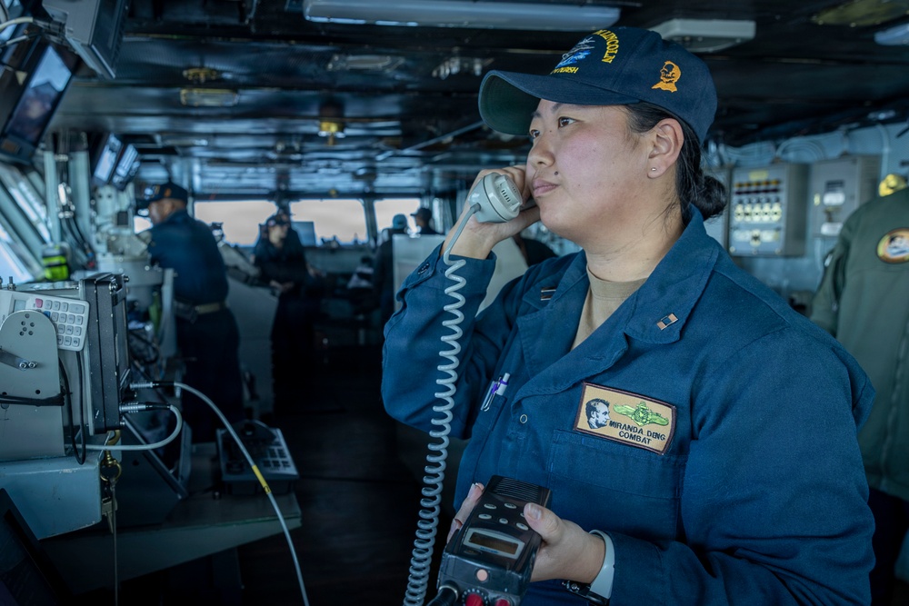 Abraham Lincoln conducts routine operations