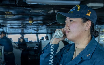 Abraham Lincoln conducts routine operations