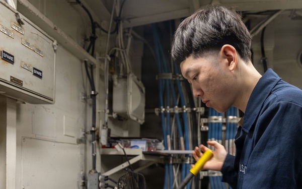 Abraham Lincoln conducts routine operations