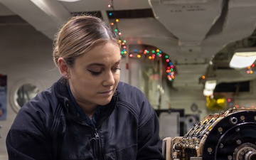 Abraham Lincoln conducts routine operations