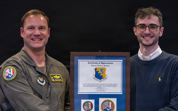 Italian Nationals Recognized by 31st FW for Rescuing Airmen