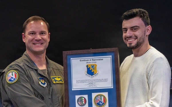 Italian Nationals Recognized by 31st FW for Rescuing Airmen