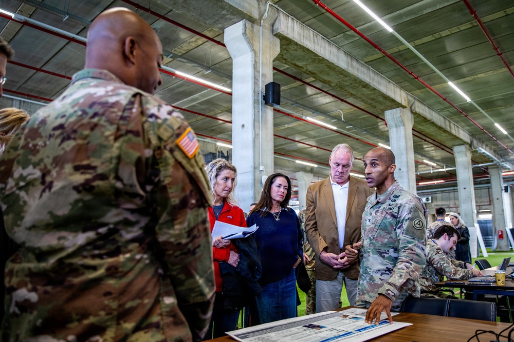 U.S. Congress Members Visit the Civil-Military Coordination Center