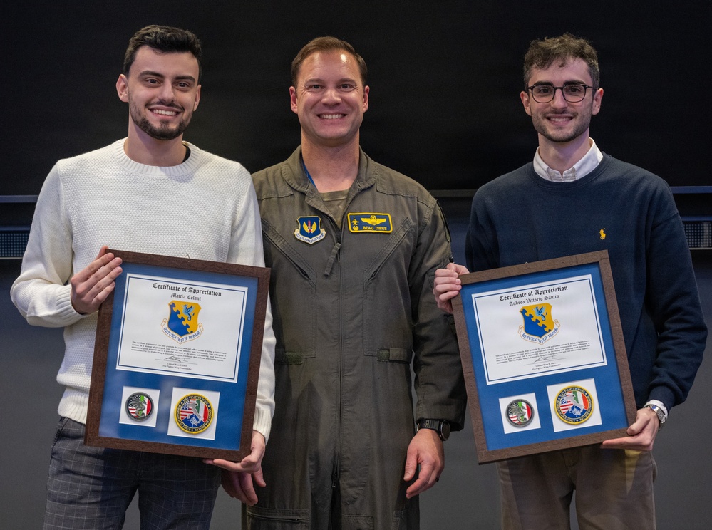 Italian Nationals Recognized by 31st FW for Rescuing Airmen