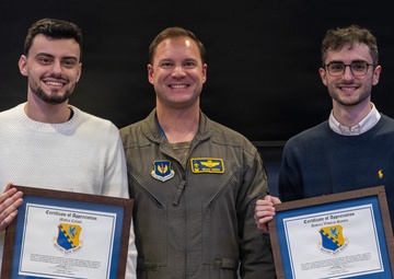 Italian Nationals Recognized by 31st FW for Rescuing Airmen