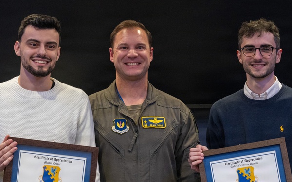 Italian Nationals Recognized by 31st FW for Rescuing Airmen