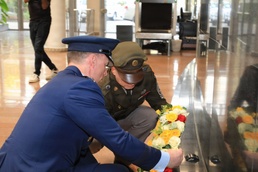 One Mission, United by Partnership, Established by Sacrifice – AFRICOM Commander, Command Senior Enlisted Leader Lead Wreath Laying Ceremony at African Union Headquarters