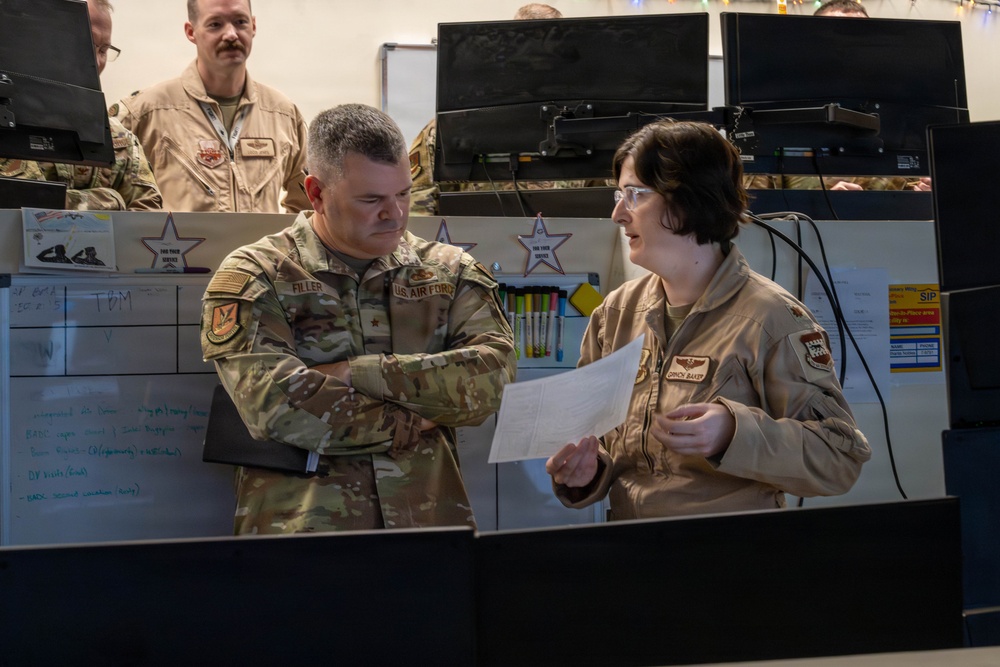 Director of Security Forces visits the 332nd Air Expeditionary Wing