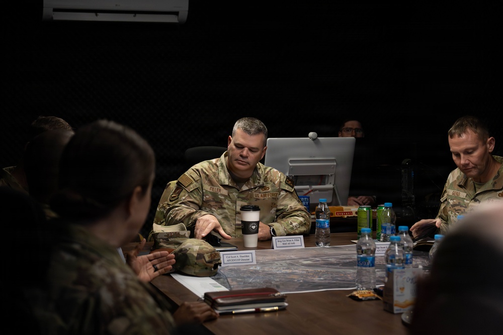 Director of Security Forces visits the 332nd Air Expeditionary Wing