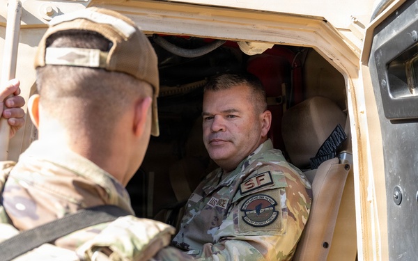 Director of Security Forces visits the 332nd Air Expeditionary Wing
