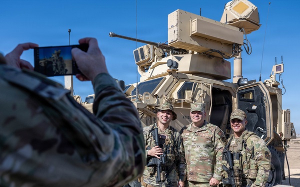 Director of Security Forces visits the 332nd Air Expeditionary Wing