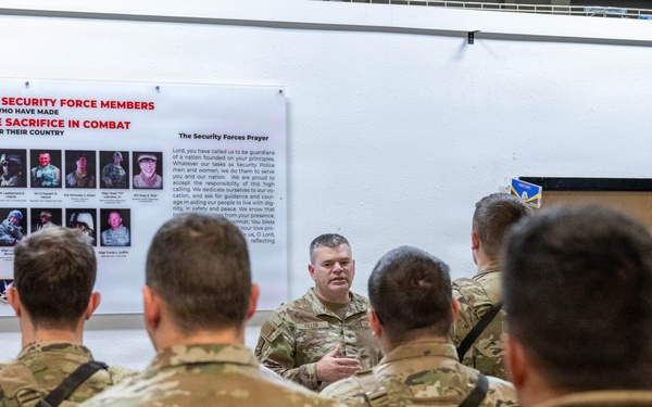Director of Security Forces visits the 332nd Air Expeditionary Wing