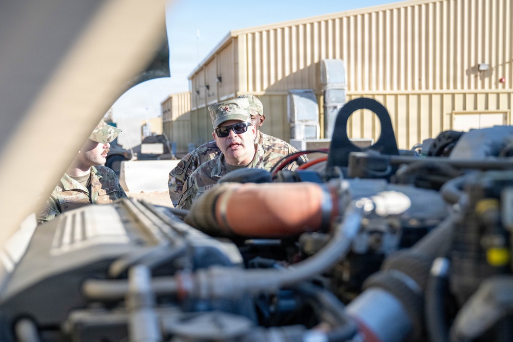 Director of Security Forces visits the 332nd Air Expeditionary Wing