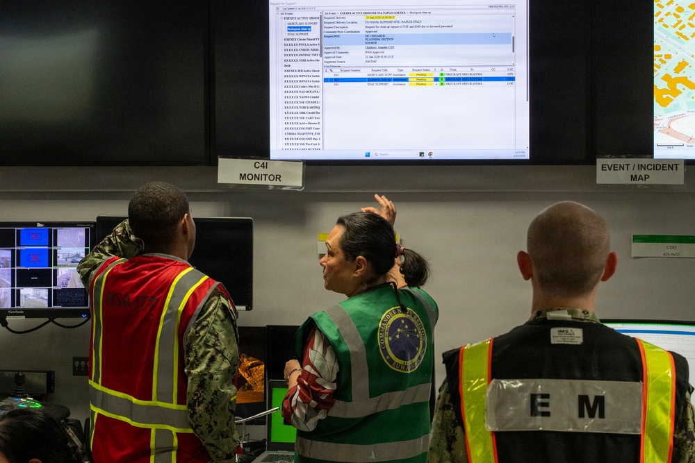 NSA Naples Conducts Force Protection Drills